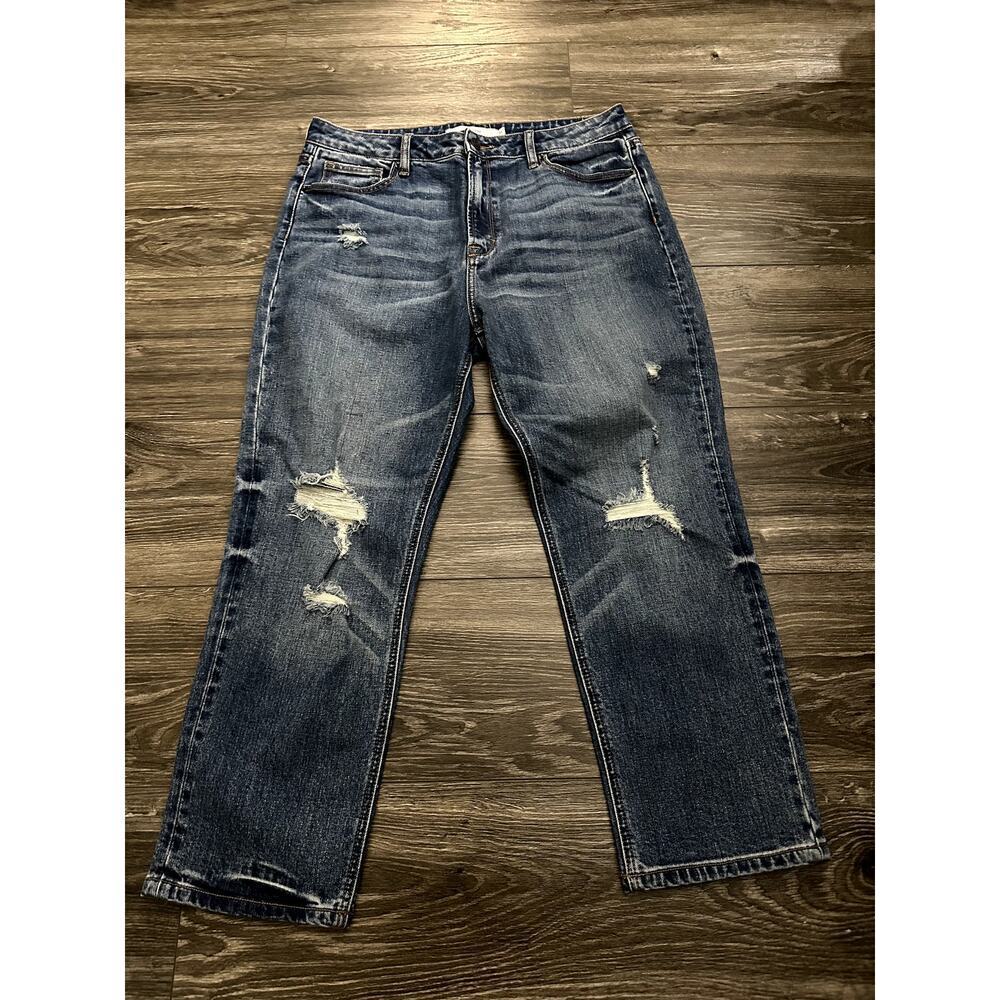 Hidden Jeans Straight Distressed Blue size 31